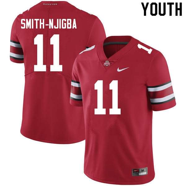 Youth Ohio State Buckeyes #11 Jaxon Smith-Njigba Red College Football Jersey