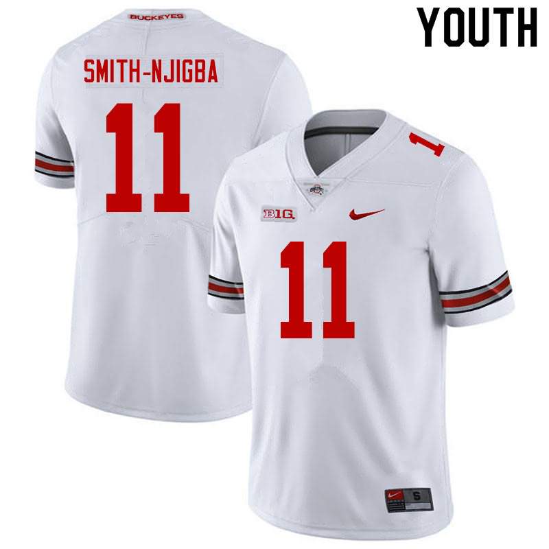 Youth Ohio State Buckeyes #11 Jaxon Smith-Njigba White College Football Jersey
