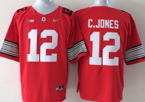 Youth Ohio State Buckeyes 12 Cardale Jones Red NCAA Jersey