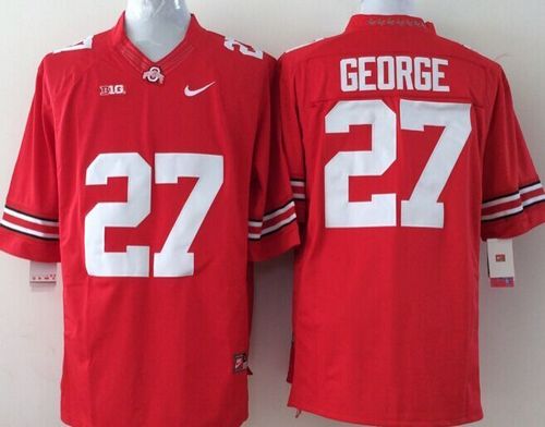 Youth Ohio State Buckeyes 27 Eddie George Red NCAA Jersey