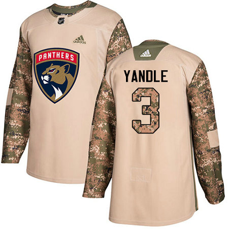 Youth Panthers #3 Keith Yandle Camo Authentic 2017 Veterans Day Stitched Youth Hockey Jersey