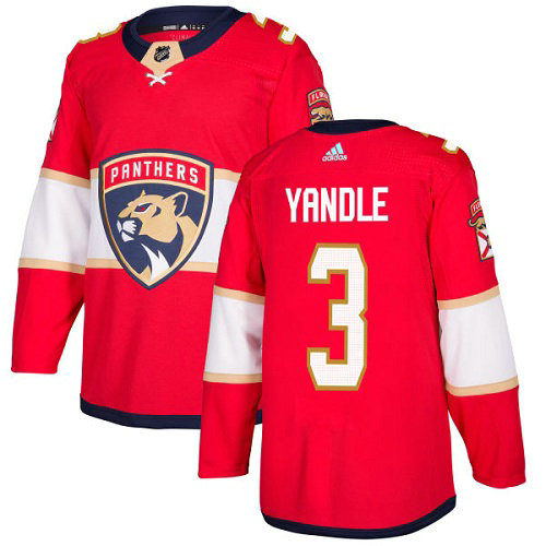 Youth Panthers #3 Keith Yandle Red Home Authentic Stitched Youth Hockey Jersey