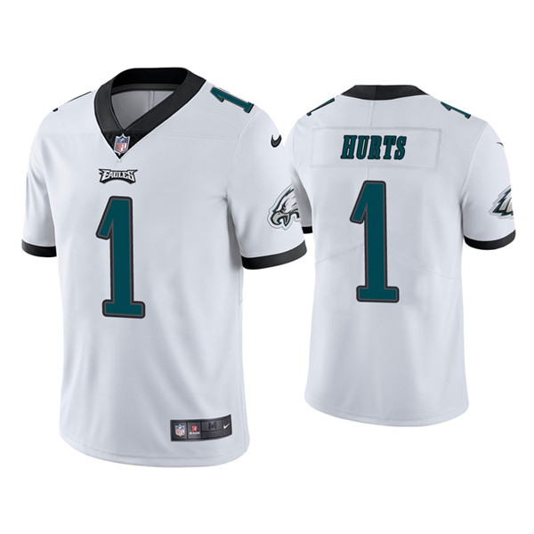 Youth Philadelphia Eagles #1 Jalen Hurts White Vapor Untouchable Limited Stitched Football Jersey