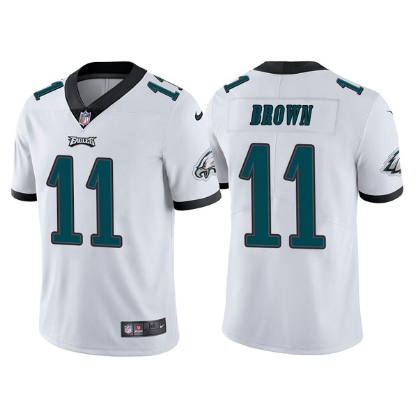 Youth Philadelphia Eagles #11 A. J. Brown White Vapor Untouchable Limited Stitched Football Jersey