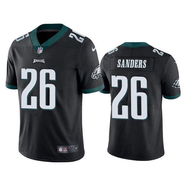 Youth Philadelphia Eagles #26 Miles Sanders Black Vapor Untouchable Limited Stitched Football Jersey