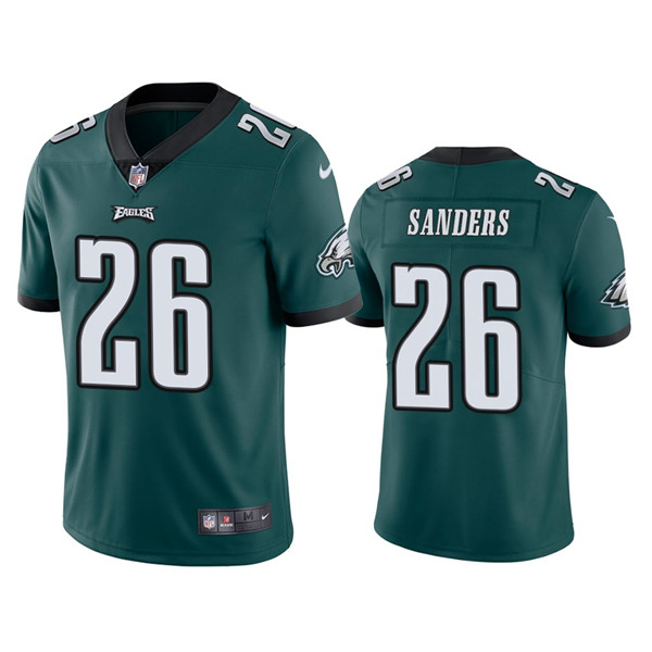 Youth Philadelphia Eagles #26 Miles Sanders Green Vapor Untouchable Limited Stitched Football Jersey