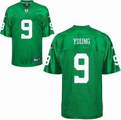 Youth Philadelphia Eagles #9 Vince Young Light Green Jerseys