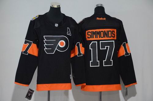 Youth Philadelphia Flyers #17 Wayne Simmonds Black 2017 Stadium Series jerseys