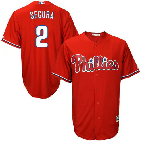 Youth Philadelphia Phillies #2 Jean Segura Red Jersey