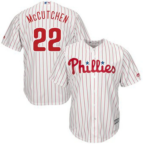 Youth Philadelphia Phillies #22 Andrew McCutchen White Cool Base Jersey