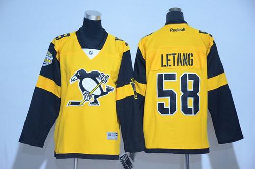 Youth Pittsburgh Penguins #58 Kris Letang 2017 Stadium Series Jersey