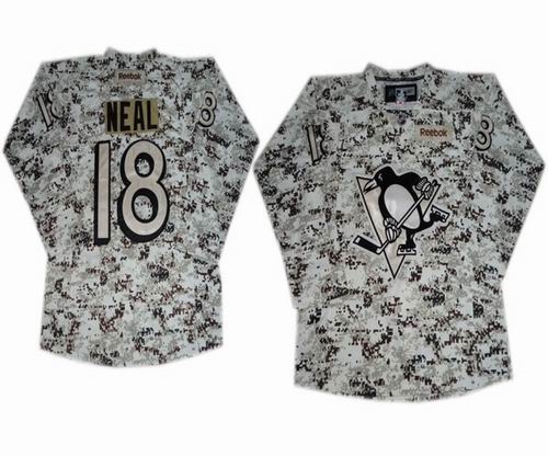 Youth Pittsburgh Penguins 18 James Neal Camouflage Jersey