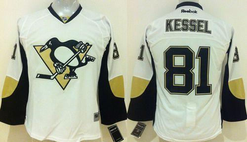 Youth Pittsburgh Penguins 81 Phil Kessel White NHL Jersey