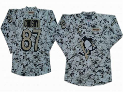 Youth Pittsburgh Penguins 87# Sidney Crosby  Camouflage Jersey