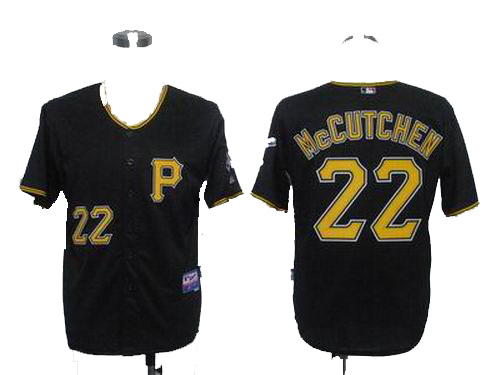 Youth Pittsburgh Pirates 22# Andrew McCutchen black cool base Jersey