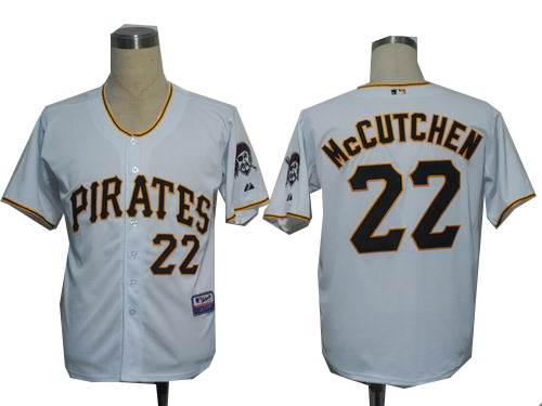 Youth Pittsburgh Pirates 22# Andrew McCutchen white cool base Jersey