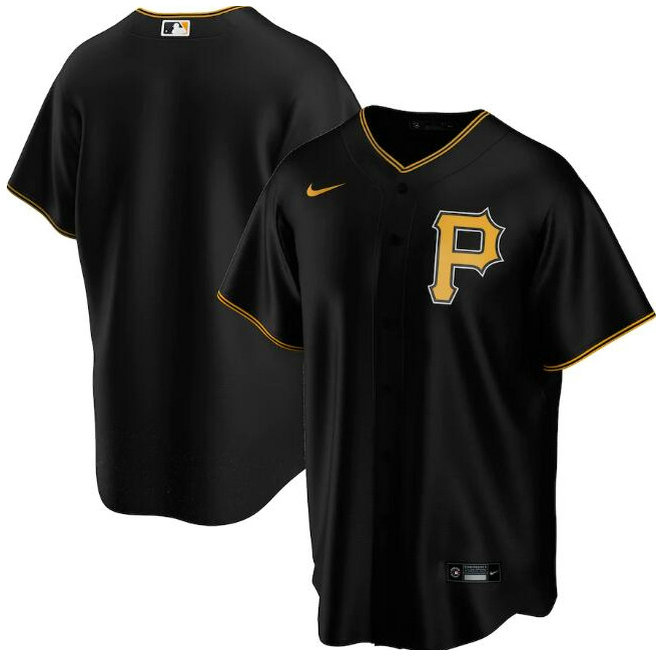Youth Pittsburgh Pirates Blank Black Stitched Baseball Jersey