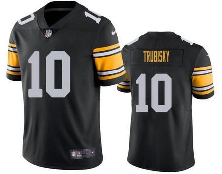Youth Pittsburgh Steelers #10 Mitchell Trubisk Black Vapor Untouchable Limited Stitched Jerseys