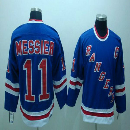 Youth Rangers #11 Mark Messier Stitched Blue CCM Throwback NHL Jersey