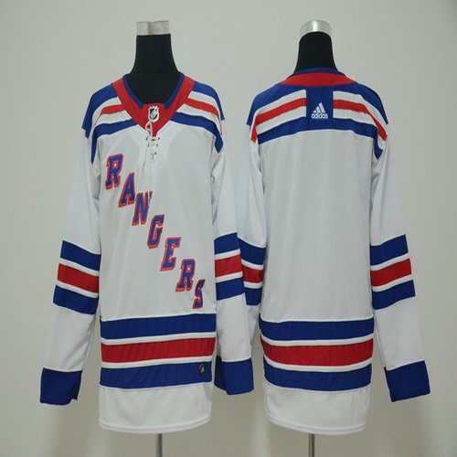 Youth Rangers Blank White Adidas Jersey