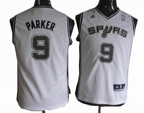 Youth San Antonio Spurs Tony Parker 9# white Revolution 30 jerseys