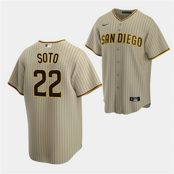 Youth San Diego Padres #22 Juan Soto Brown Stitched Baseball Jersey