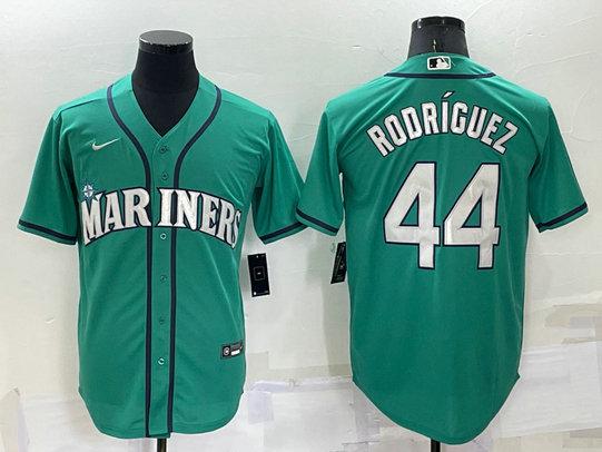 Youth Seattle Mariners #44 Julio Rodriguez Ray Green Stitched MLB Cool Base Nike Jersey