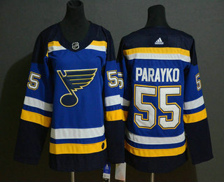 Youth St. Louis Blues #55 Colton Parayko Blue Adidas Stitched NHL Jersey