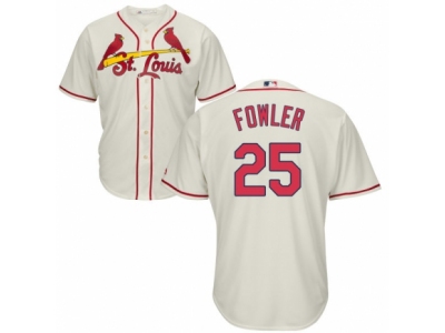 Youth St. Louis Cardinals #25 Dexter Fowler Cream Jersey