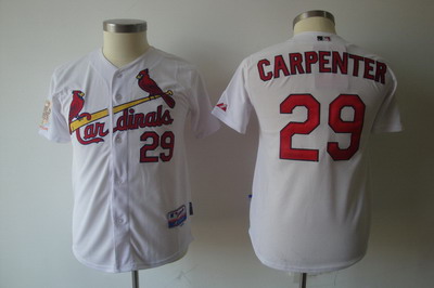 Youth St Cardinals #29 Chris Carpenter White Jersey 2011 world Series
