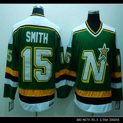 Youth Stars #15 Bobby Smith Stitched Green CCM Throwback NHL Jersey