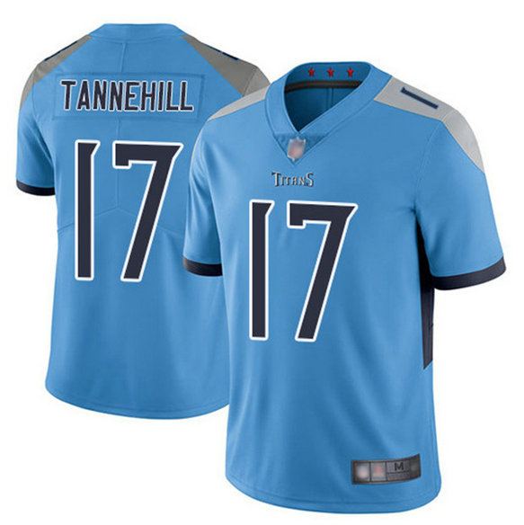 Youth Tennessee Titans #17 Ryan Tannehill Light Blue Vapor Untouchable Limited Stitched Jersey