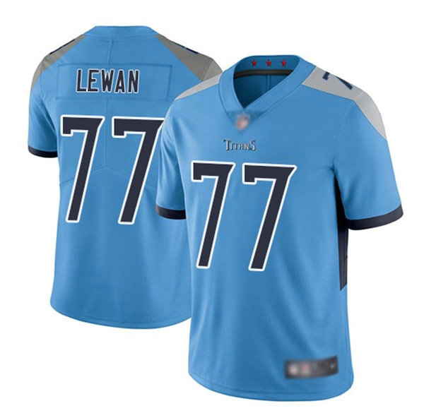 Youth Tennessee Titans #77 Taylor Lewan Light Blue Vapor Untouchable Limited Stitched Jersey