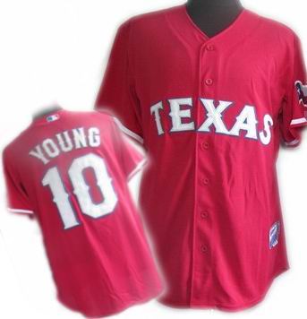Youth Texas Rangers #10 Michael Young jersey red