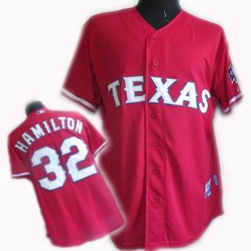 Youth Texas Rangers #32 Josh Hamilton Red Jerseys