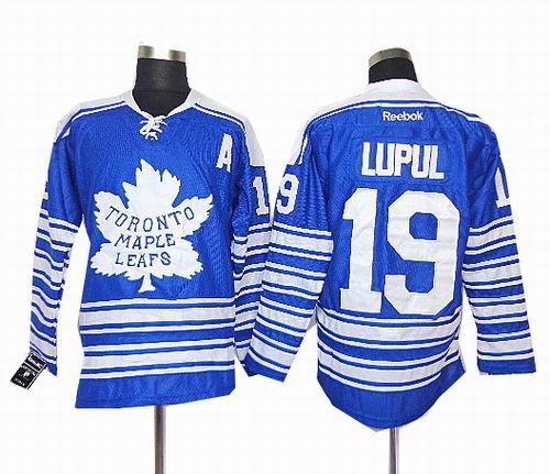 Youth Toronto Maple Leafs #19 Joffrey Lupul A patch 2014 blue Winter Classic Jerseys