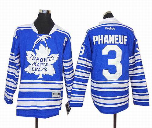 Youth Toronto Maple Leafs #3 Dion Phaneuf C Patch 2014 blue Winter Classic Jerseys