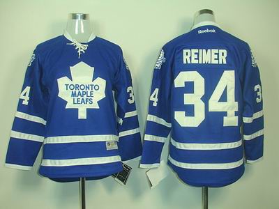 Youth Toronto Maple Leafs 34# REIMER BLUE JERSEY