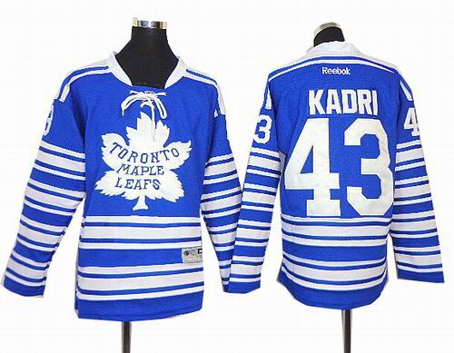 Youth Toronto Maple Leafs 43 Nazem Kadri 2014 blue Winter Classic Jerseys