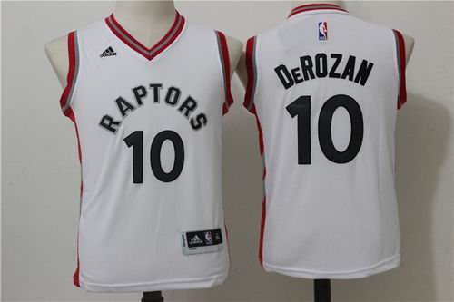 Youth Toronto Raptors #10 Demar Derozan white Jersey