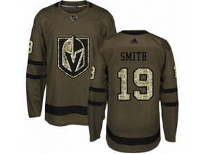 Youth Vegas Golden Knights #19 Reilly Smith Authentic Green Salute to Service NHL Jersey