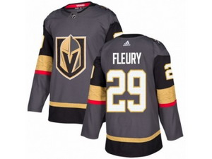 Youth Vegas Golden Knights #29 Marc-Andre Fleury Authentic Gray Home NHL Jersey