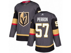 Youth Vegas Golden Knights #57 David Perron Authentic Gray Home NHL Jersey