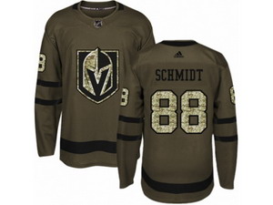 Youth Vegas Golden Knights #88 Nate Schmidt Authentic Green Salute to Service NHL Jersey