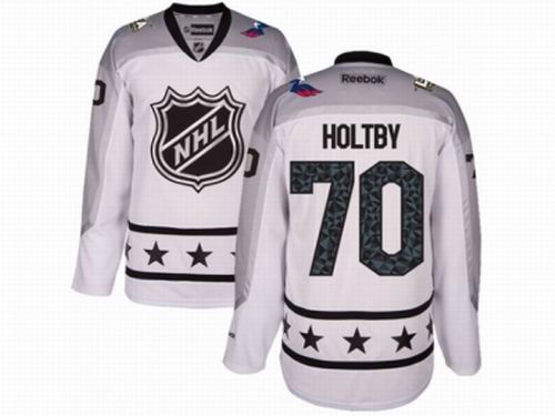Youth Washington Capitals #70 Braden Holtby White Metropolitan Division 2017 All-Star NHL Jersey