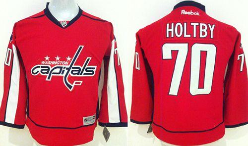 Youth Washington Capitals 70 Braden Holtby Red NHL Jersey