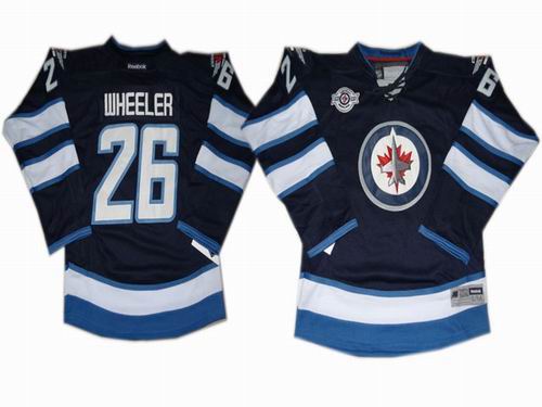 Youth new Winnipeg Jets #26 Blake Wheeler blue Jersey