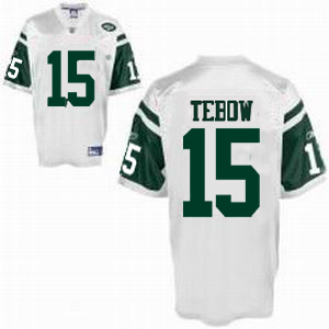 Youth new york jets #15 tim tebow white jersey