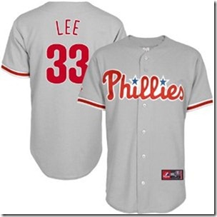 Youth philadelphia phillies #33 cliff lee jerseys gray color