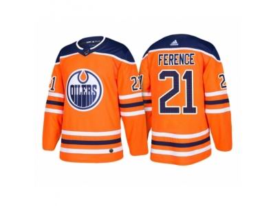 adidas Andrew Ference Edmonton Oilers #21 Orange 2018 New Season Team Home Jersey